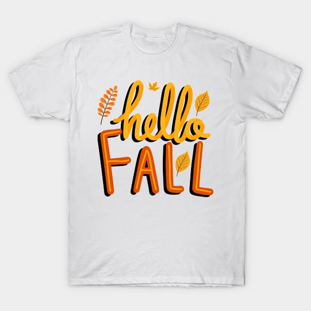 Hello Fall Season T-Shirt by designdaking